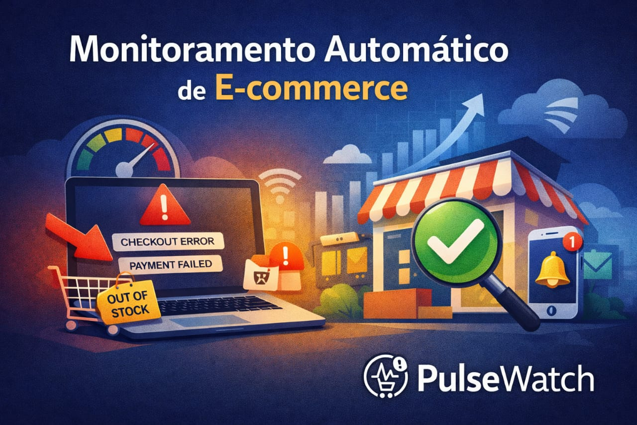 Como monitorar automaticamente seu e-commerce e evitar perdas invisíveis de vendas